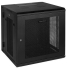 CyberPower CR12U51001 19"" 12U Swing-Out Wall Mount Enclosure - Black 12U, Square/Threaded, Hex Perforated Metal Door, Side Panel, Ventilated Top/Bottom, IP20 600 x 637 x 600mm
